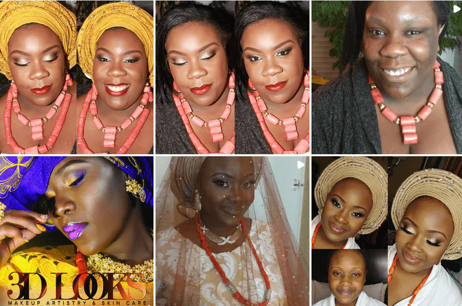 3D Looks Makeup Artistry, Skin care & Gele