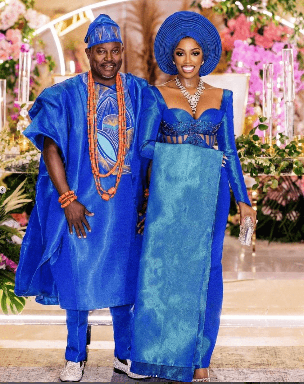 Porsha Williams and Simon Guobadia's Exquisite Nigerian Wedding Attire